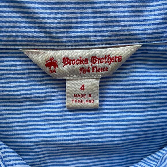 Brooks Brothers Women's Shirt Dress Wool Blend Size 4 Black Blue Career Office - Picture 5 of 7